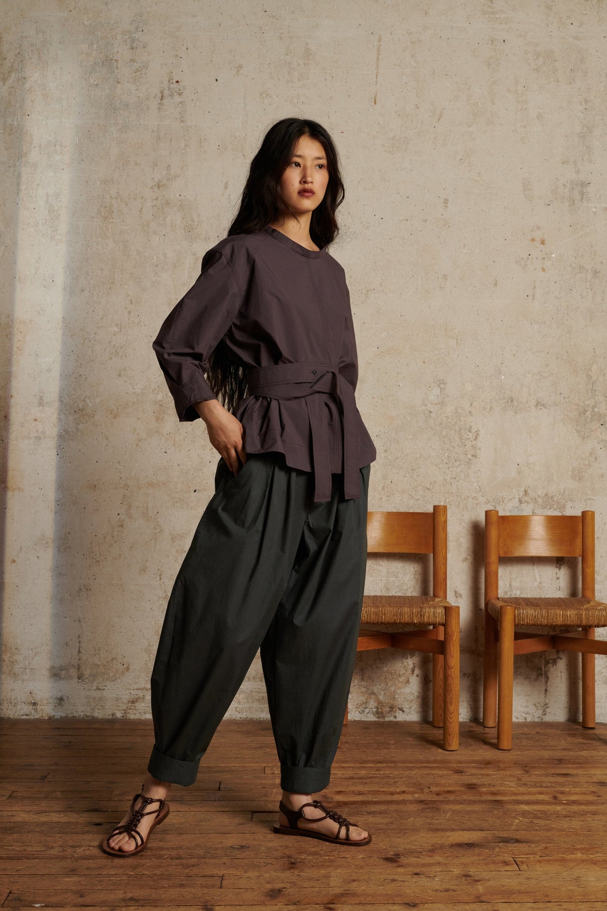 Sandales Tiny - Marron Foncé - Cuir - Femme vue 5