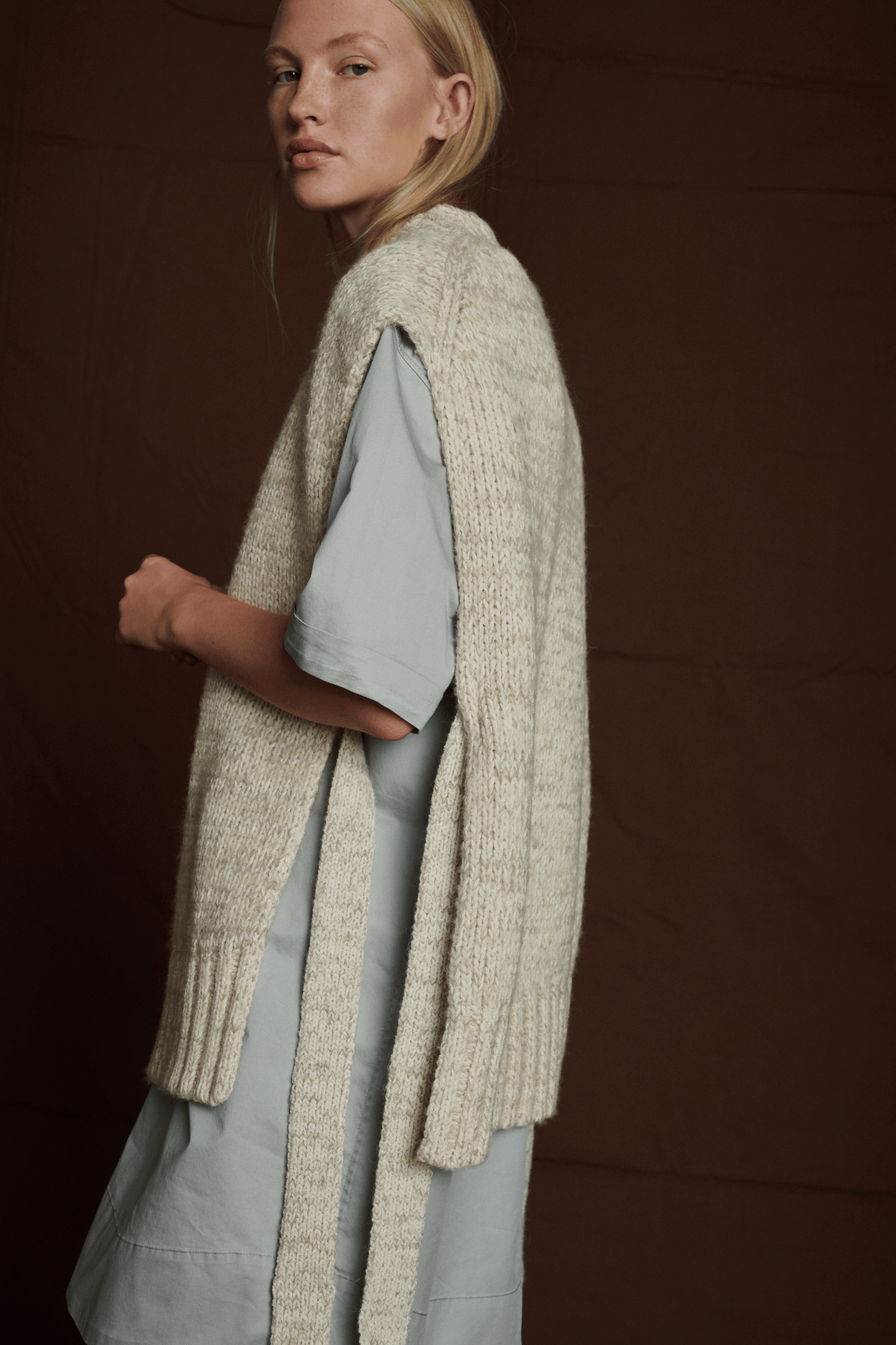 Pull Amani - Écru - Femme vue 3