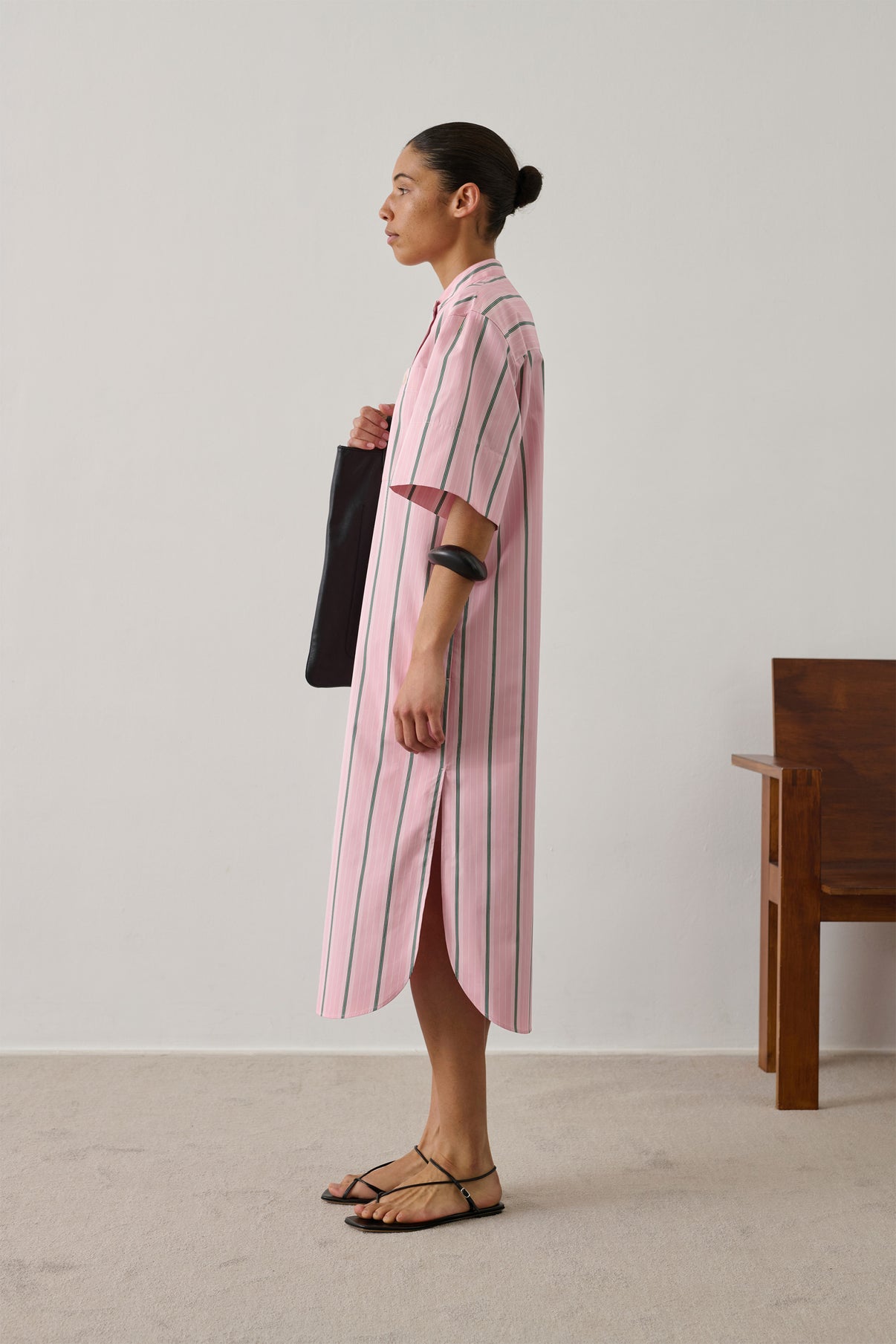 Robe Ilya - Rose/Gris - Coton - Femme vue 2