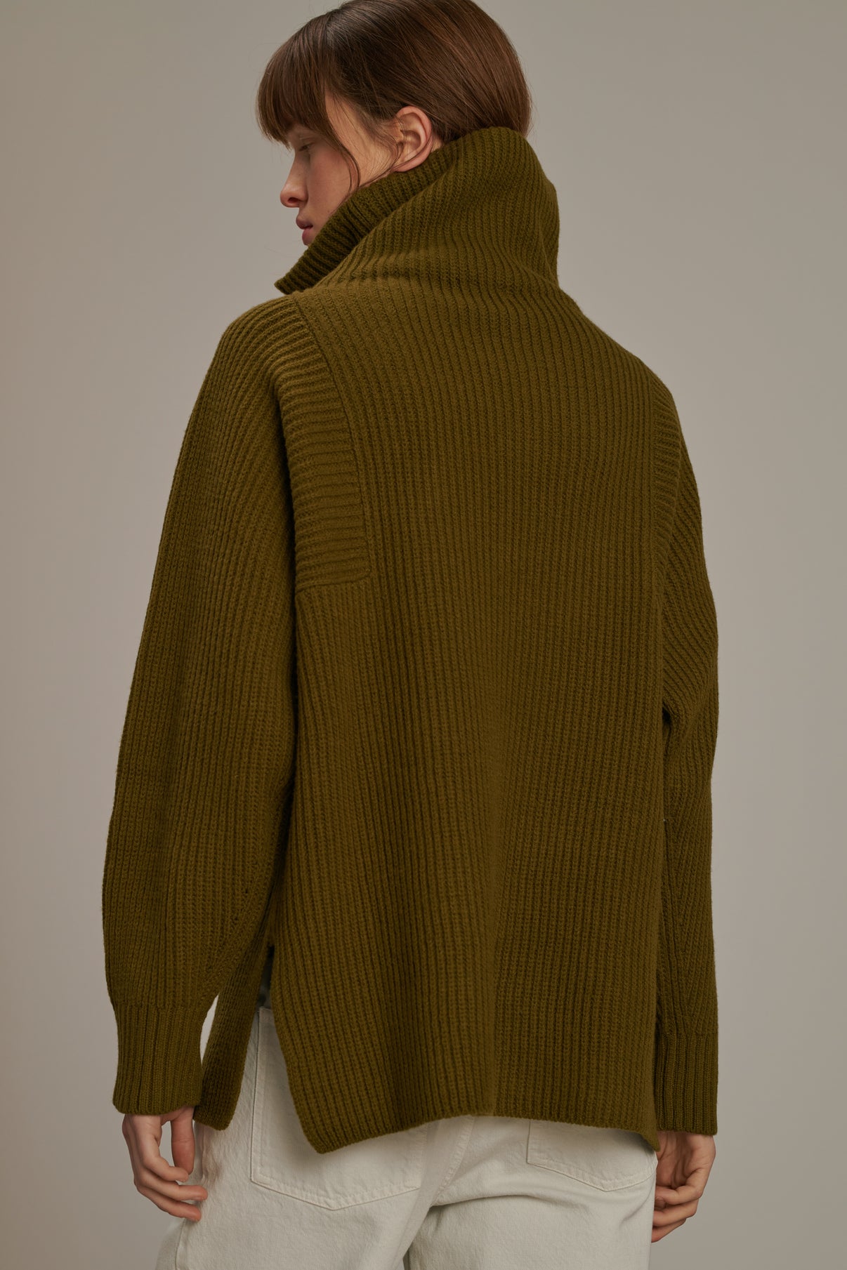 Pull Visby - Kaki - Laine - Femme vue 3