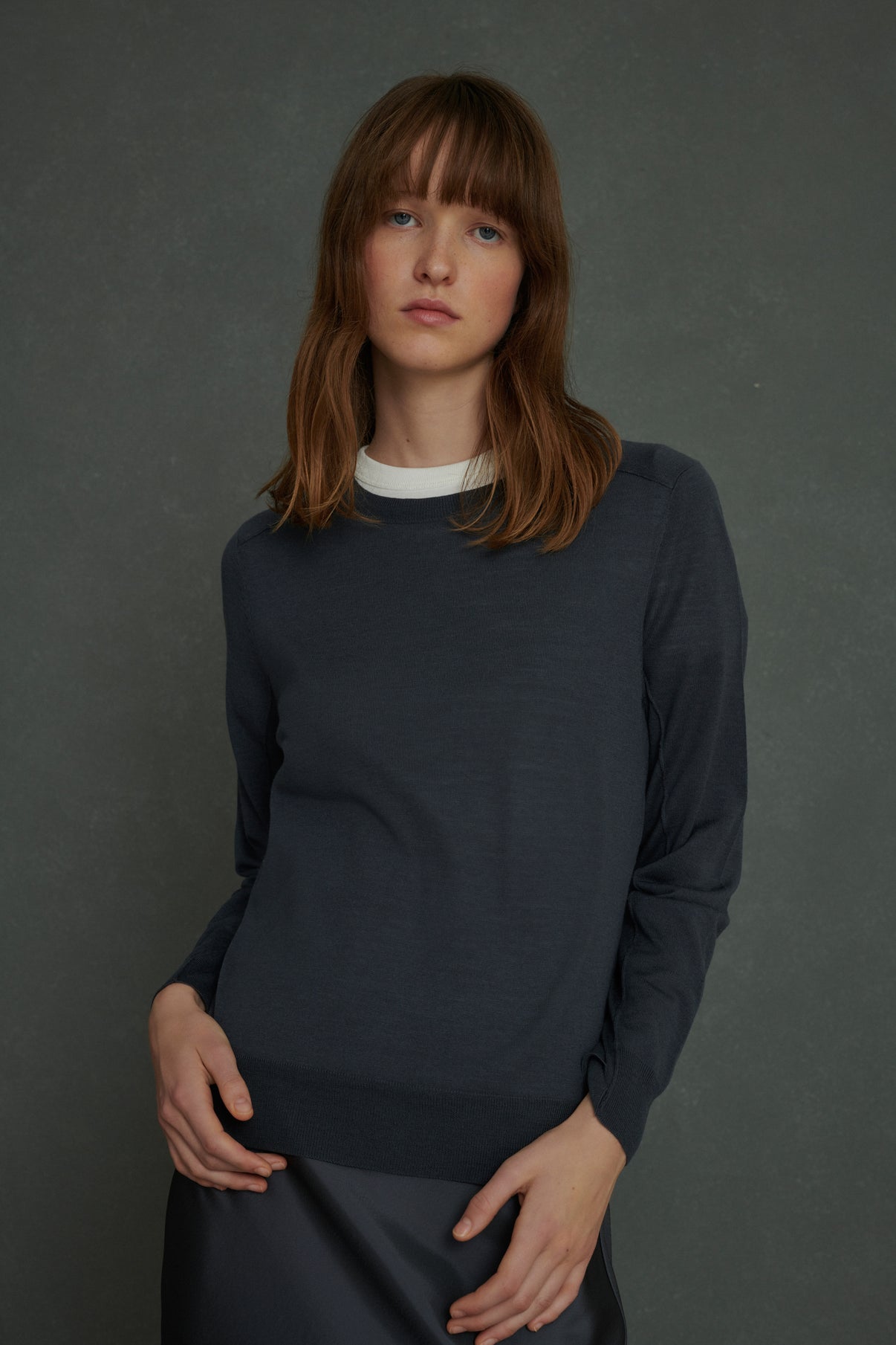 Pull Australie - Gris - Laine - Femme vue 1