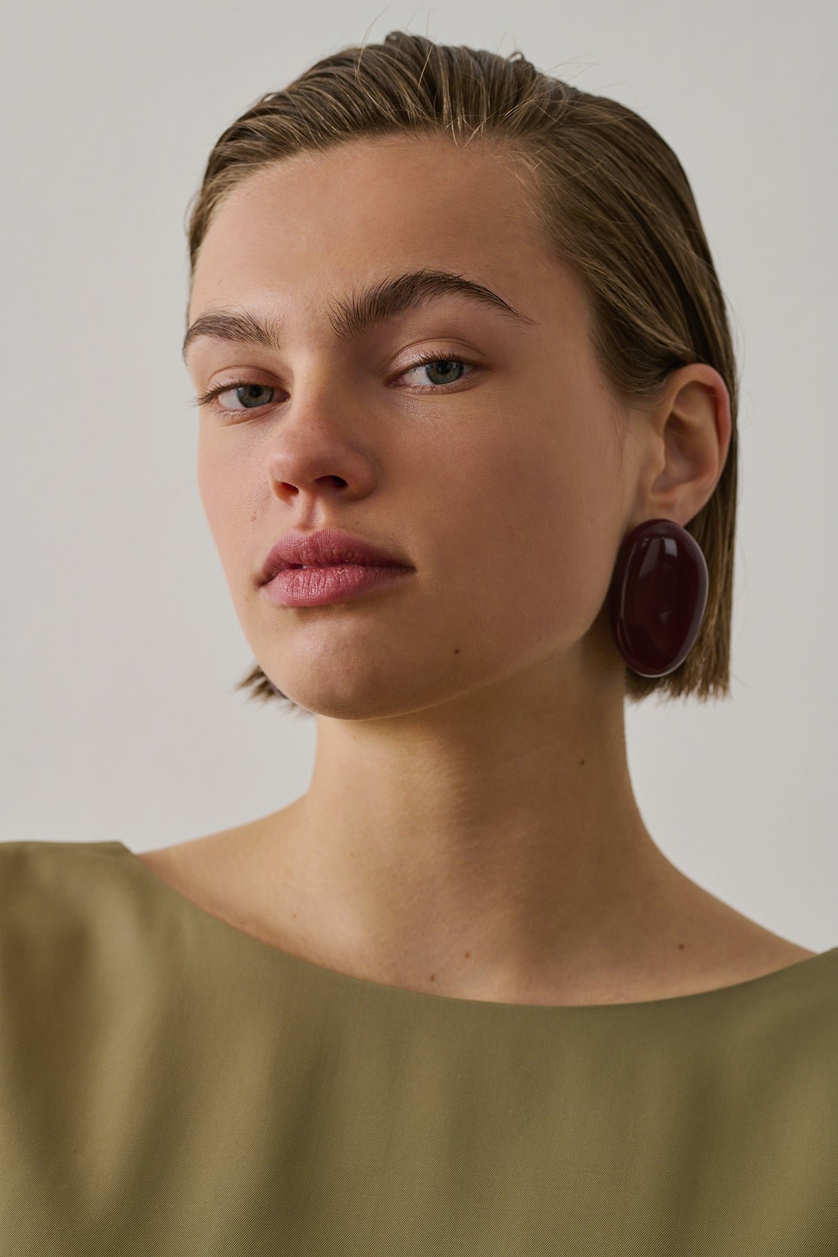 Boucles d'oreilles Chloé - Rouge - Plexiglass - Femme vue 2
