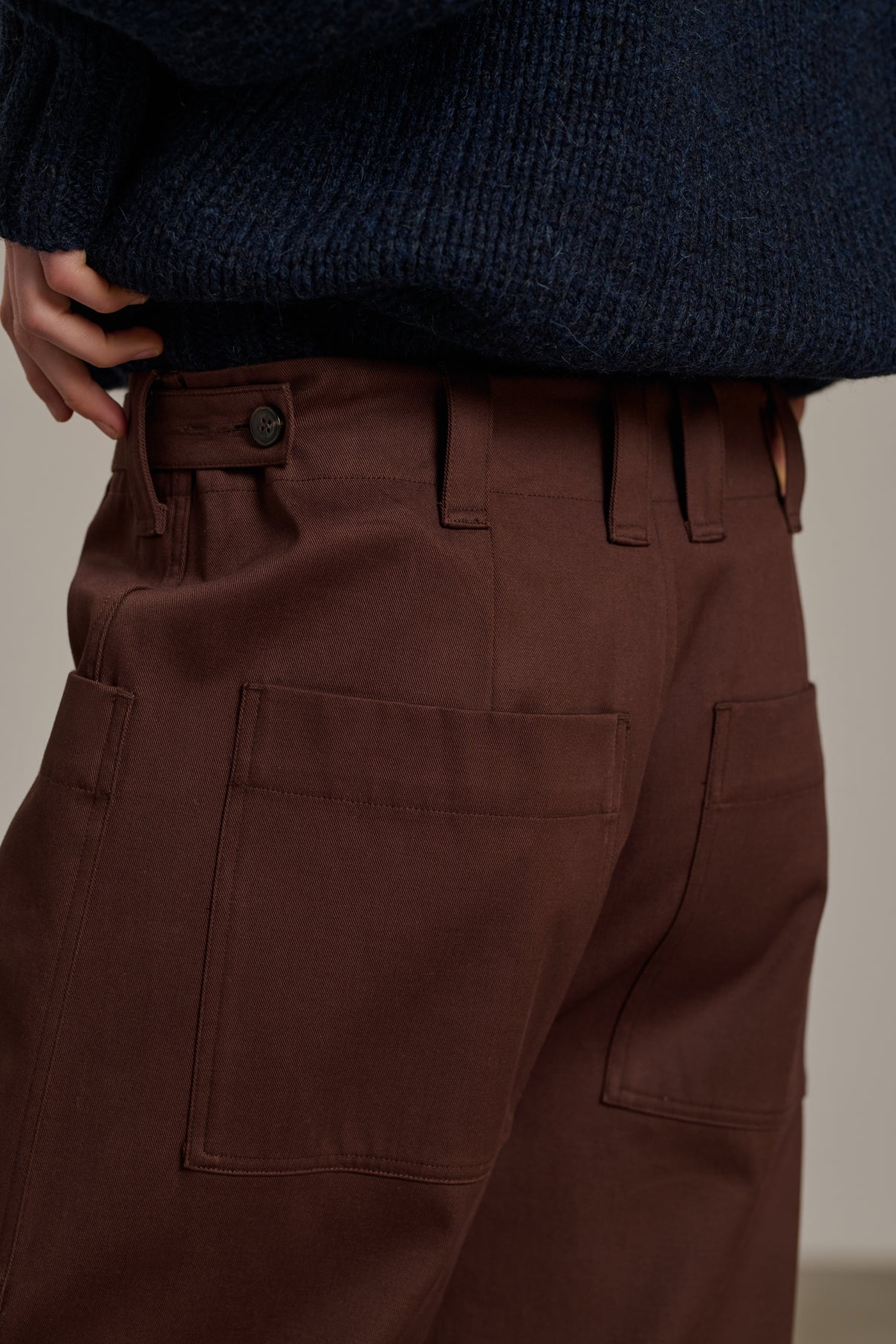 PANTALON THABOR  MARRON vue 5