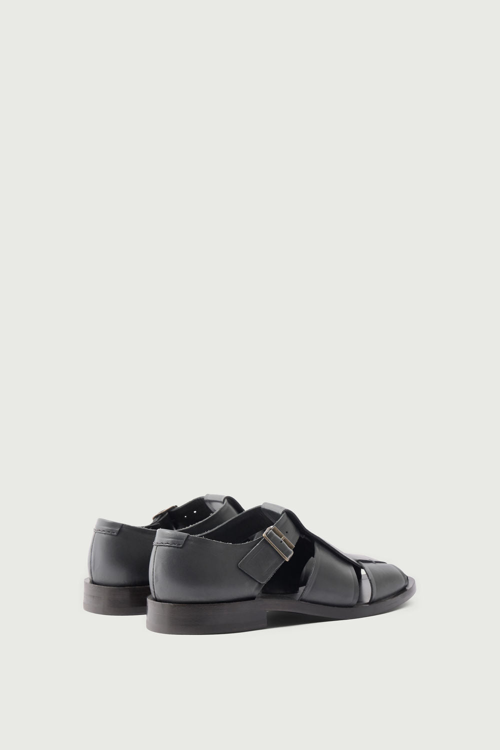 Sandales Velika - Gris Anthracite - Cuir - Femme