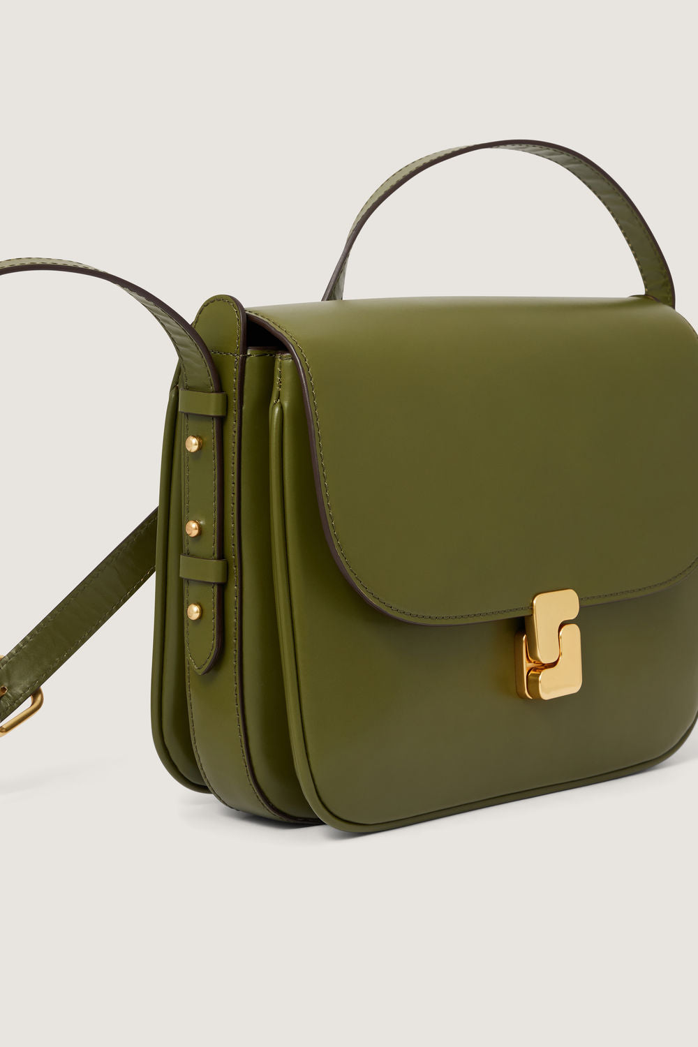 Sac Bellissima Maxi - Vert Olive - Cuir - Femme vue 3